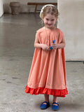 Sleeveless Color Matching Sweet Skirt
