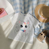 Lucky Sale Unisex-Mom & Me  Open Sun Kitten Colored Unisex Overalls