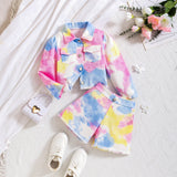 Tie-Dye Jacket + Tie-Dye Shorts