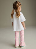 Unicorn Printed Short Sleeve + Slim Fit Leggings