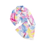 Tie-Dye Jacket + Tie-Dye Shorts