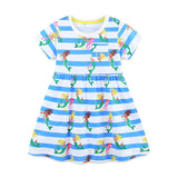 Children's Striped Printed Princess Dress
