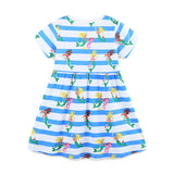 Children's Striped Printed Princess Dress