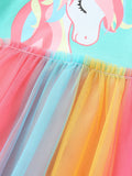 Cute Unicorn Mesh Children Shirt