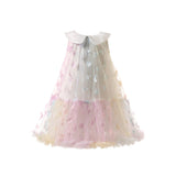 Patch Mesh Princess Dress
