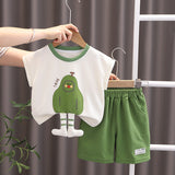 Cute Short Sleeve Shorts Suit