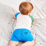 Children's Animal Print Short Sleeve Shorts Suit