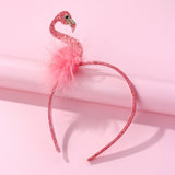 Flamingo Feather Headband