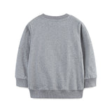 Cartoon Christmas Embroidered round Neck Long Sleeve Sweatshirt