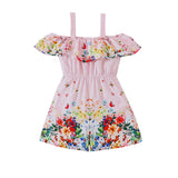 Spaghetti-Strap Floral Print Jumpsuit