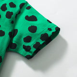 Children's Cartoon Spotted Short-Sleeved Shorts Suit