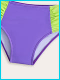 Long Sleeve Turtle Print Children's Swimsuit