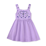 Multi-Color Optional-Cute Embroidered Flowers Dress