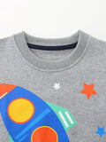 Rocket Print Sweatshirt Suit