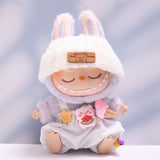 Labubu Clothes Only-Clothes Feeding Bottle Overalls Suit