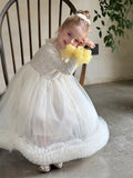 Long Sleeve Cute Gauze Skirt Pettiskirt Princess Dress