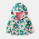 Printed Polar Fleece Shell Jacket