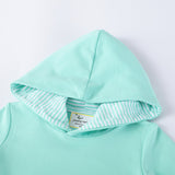 Unicorn Embroidered Patch Hooded Sweater Dress