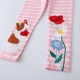 Groundhog Appliqu¨¦ Leggings