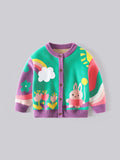 Flowers Rainbow Rabbit Warm Coat