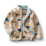 Cars and Dinosaurs Printed Polar Fleece Jacket