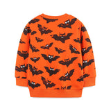 Halloween Children's Knitted Cotton round Neck Long Sleeve Sweatshirt