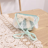 Children's Bowknot Woven Beach Bucket Hat