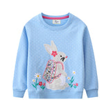 Rabbit Embroidered Patch Sweatshirt