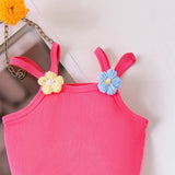 Cute Suspenders Top + Denim Skirt
