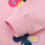 Butterfly Embroidered Sweatshirt