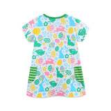 Cartoon Printed Pocket Princess Dress