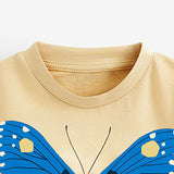 Children's Butterfly Print Short Sleeve Suit