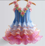 Lucky sale-Colorful flower girl dress