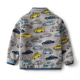 Car Printing Fleece Padded Coat
