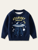 Alien UFO Pattern Sweater - CCMOM