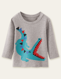Alligator Printed Long Sleeve T-shirt - CCMOM