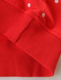 Alpaca Appliqu¨¦ Polka Dot Sweatshirt - CCMOM