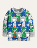 Alpaca Full Printed Long-Sleeved T-shirt - CCMOM