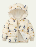 Animal Print down Cotton Jacket - CCMOM