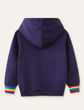 Animal Train Appliqu¨¦ Hoodie - CCMOM