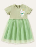 Appliqu¨¦ Mesh Dress - CCMOM