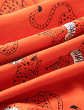 Asian Cat Printed Dress - CCMOM