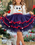 Christmas Sale- Tree Pom Pom Mesh Dress