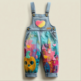 Lucky Sale-Pumpkin Haunted House Children's Overalls