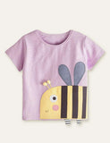 Bee Appliqu¨¦ T-shirt - CCMOM