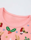 Bird Deer Garden Embroidered Dress - CCMOM