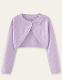 Bow Hollow out Sweater Cardigan - CCMOM