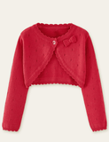 Bow Hollow out Sweater Cardigan - CCMOM
