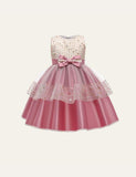 Bow Mesh Party Dress - CCMOM