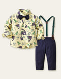 Bowknot Dinosaur Full Printed Party Set - CCMOM